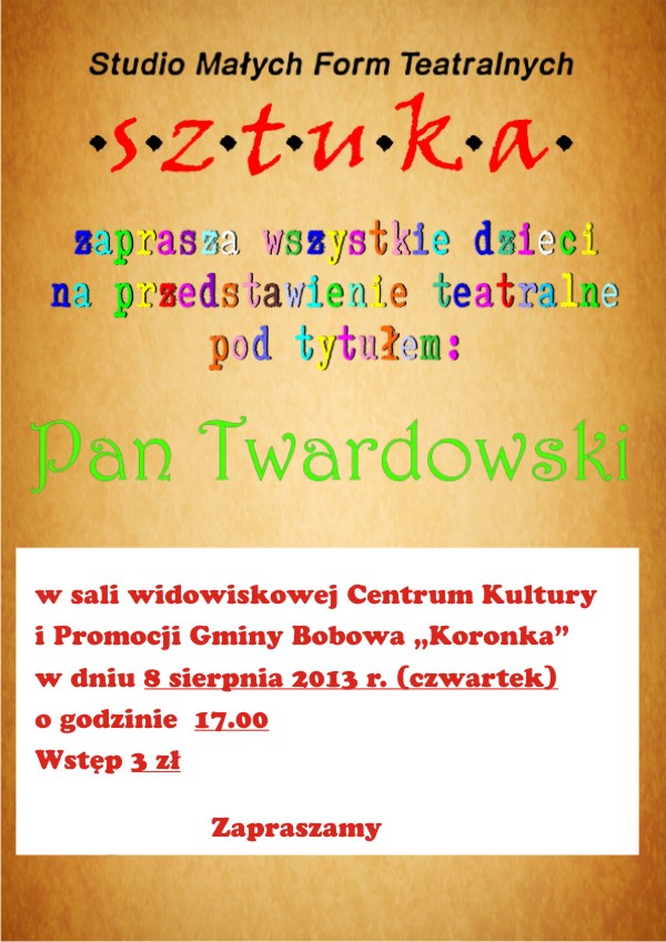 plakat Pan Twardowski